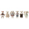 BLOOMINGVILLE MINI - Set of 6 animal soft dolls